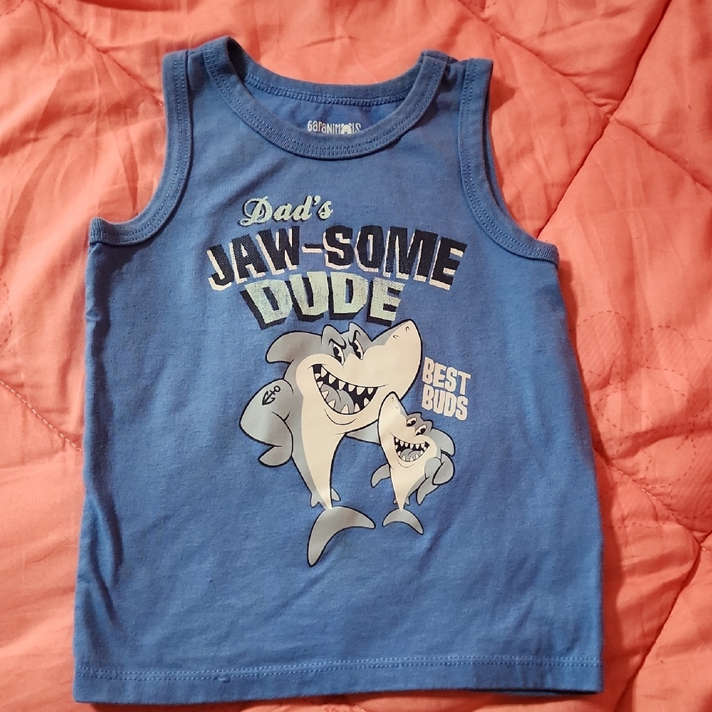 Blue Shark Tank Top for Kids